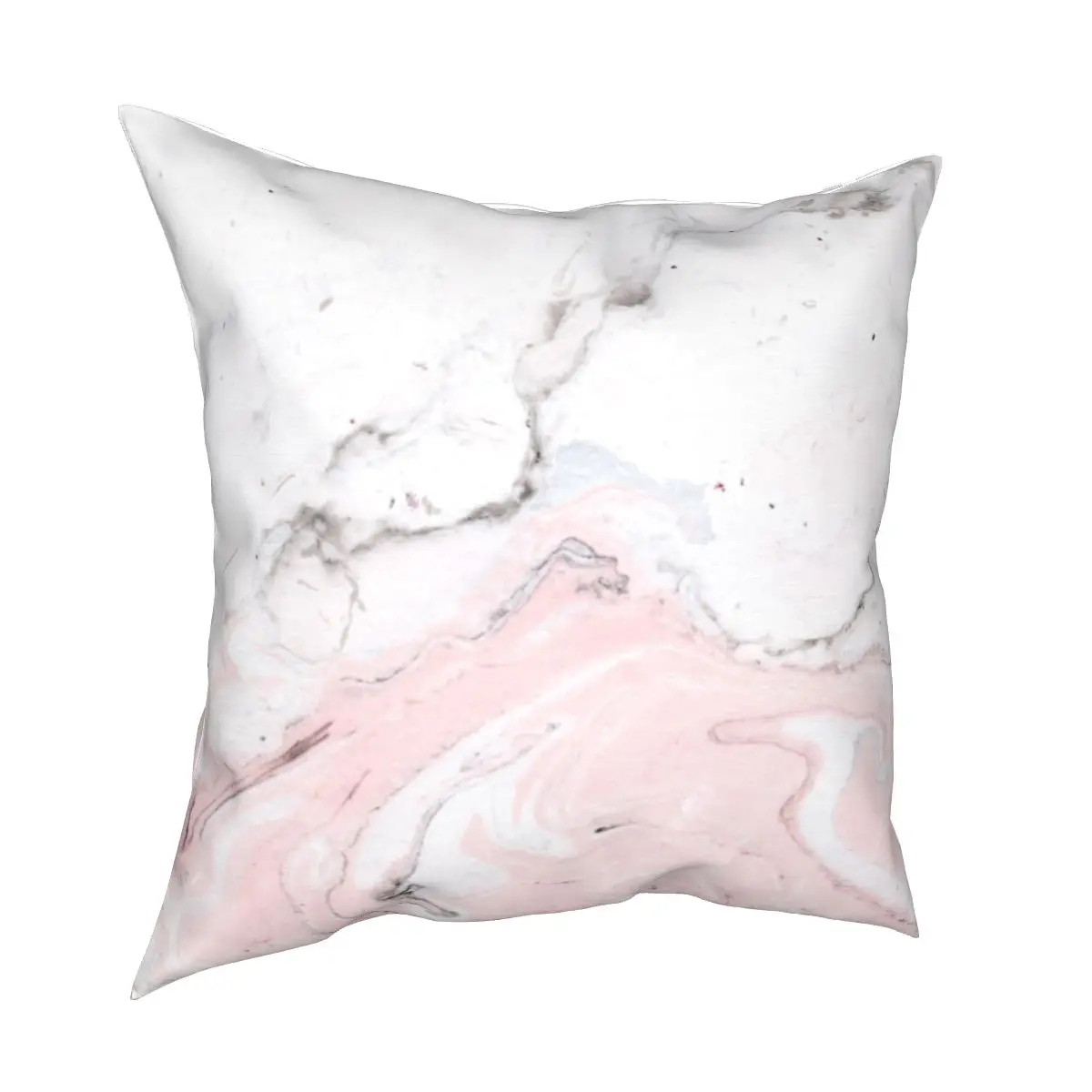 

Marble Blush Rose Pillowcase Polyester Cushion Cover Decor Pink Gem Chic Morden Nordic Throw Pillow Case Cover Home Zippered 18'