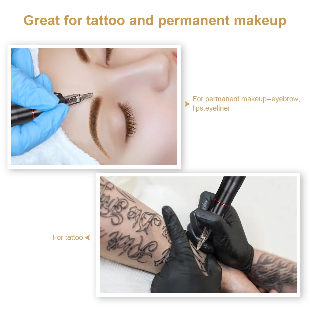 Rotary Tattoo Machine Gun Permanent Makeup Eyebrow Quiet Swiss Motor Professional Pen |