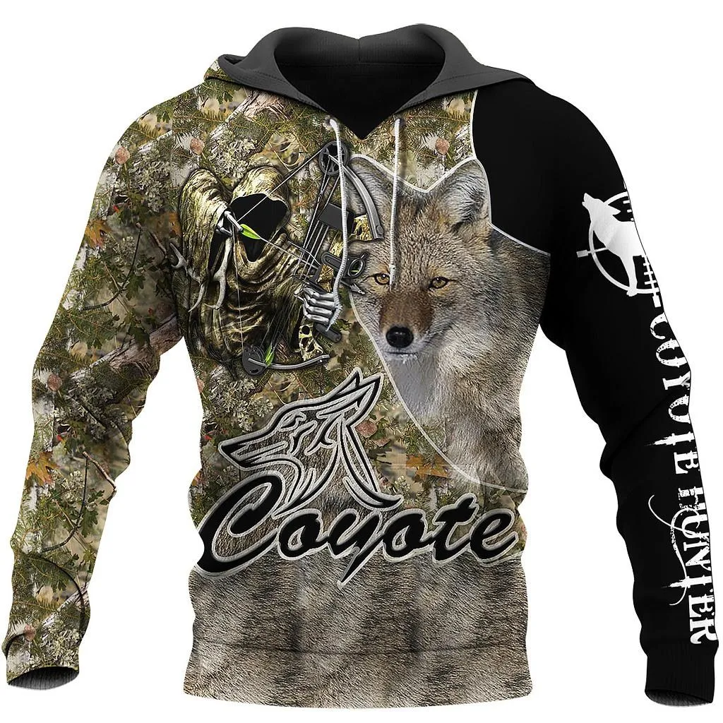

Coyote Huntter Camo 3D All Over Printed Hoodies Autumn Unisex Casual Sweatshirt Fashion Hip Hop Jackets