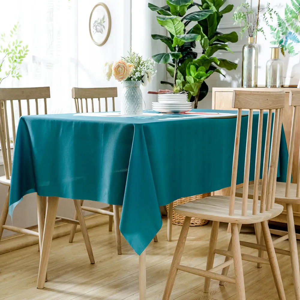 Скатерть для стола из водонепроницаемой ткани со снежинками Рождественская елка