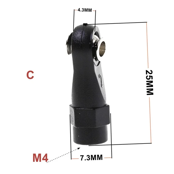 10 шт пластиковые m4 стержневые