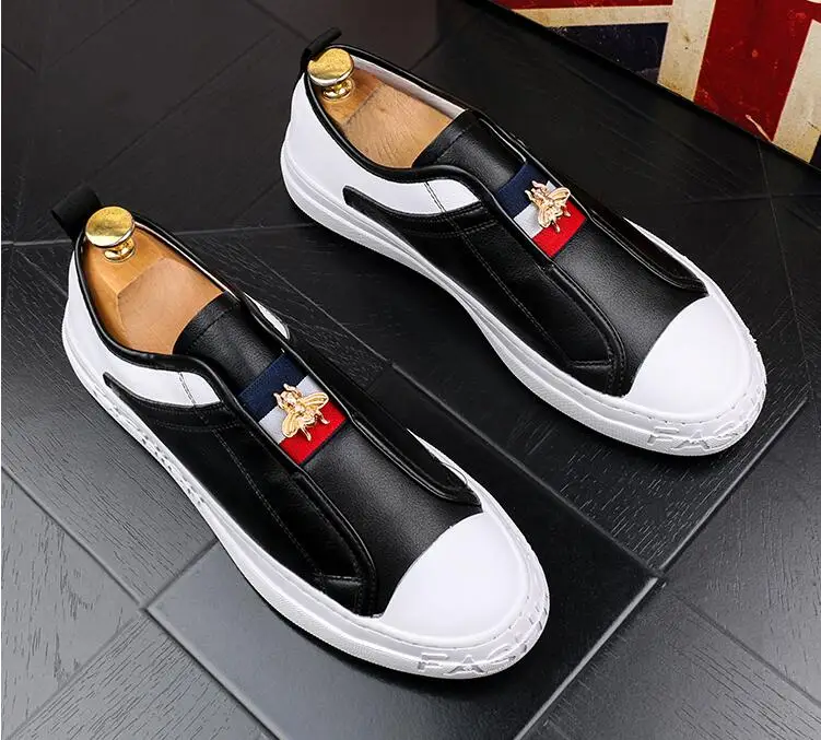 2020 NEW Luxury Casual Shoes Men Loafers Slip on High Quality Designer Moccasins Sneaker Footwear Male black white | Обувь