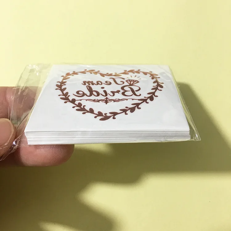 Девичник вечерние 20 штук Роза золотистые временные тату наклейки с надписью