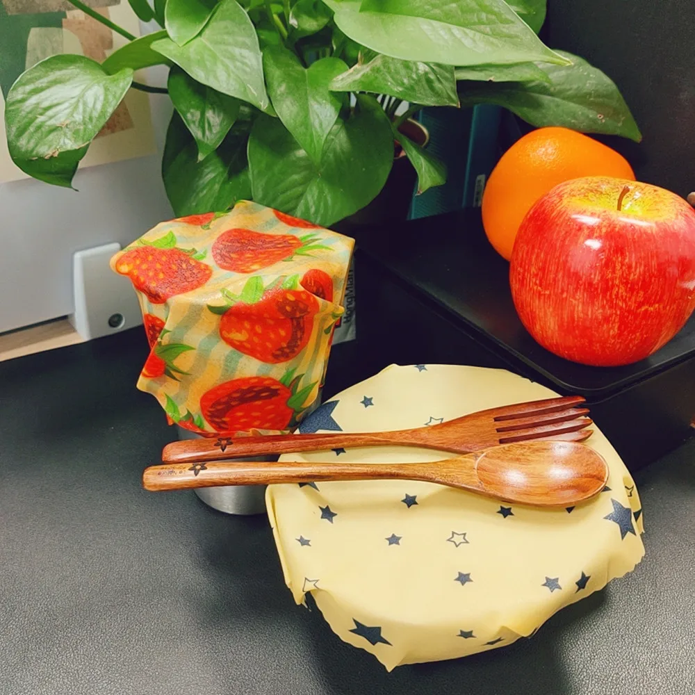 Многоразовая ткань для пчелиного воска 1 шт. мешок сохранения свежести продуктов