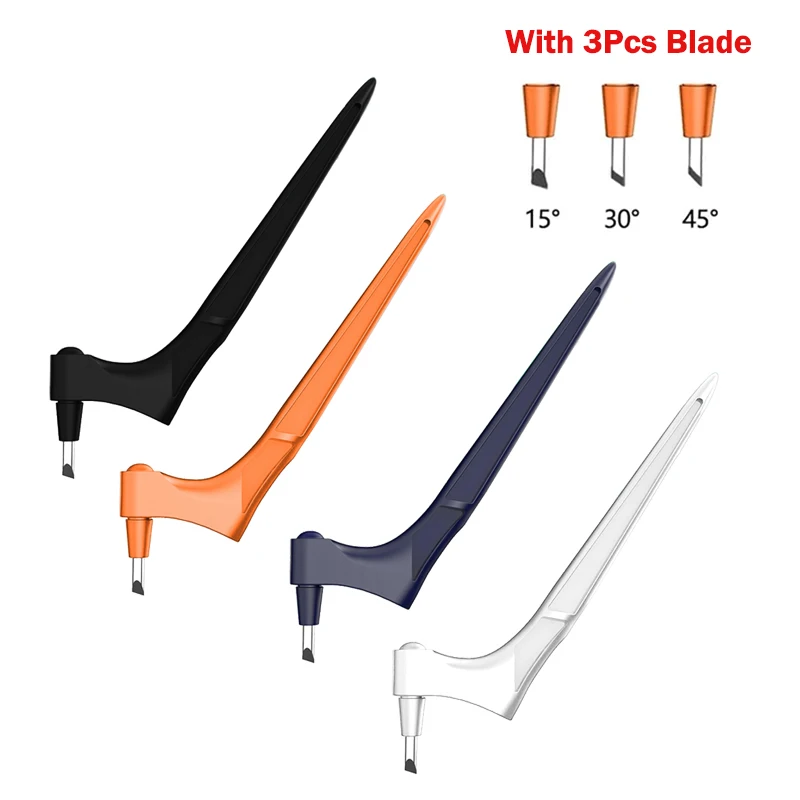 

1PC DIY Craft Cutting Tools with 3 Head Art Cutting Tool With 360 Rotating Blade Sharp Safety Stainless Steel Craft Cutting Tool