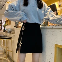 spring autumn high waist office lady bodycon skirts elegant fashion zipper women solid plus size a line midi pencil skirt 2021
