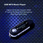 Мини USB MP3-плеер с цифровым ЖК-дисплеем, поддержка MP3 плеера со слотом для TF-карты 32 ГБ, FM-радио, портативный mp3-плеер