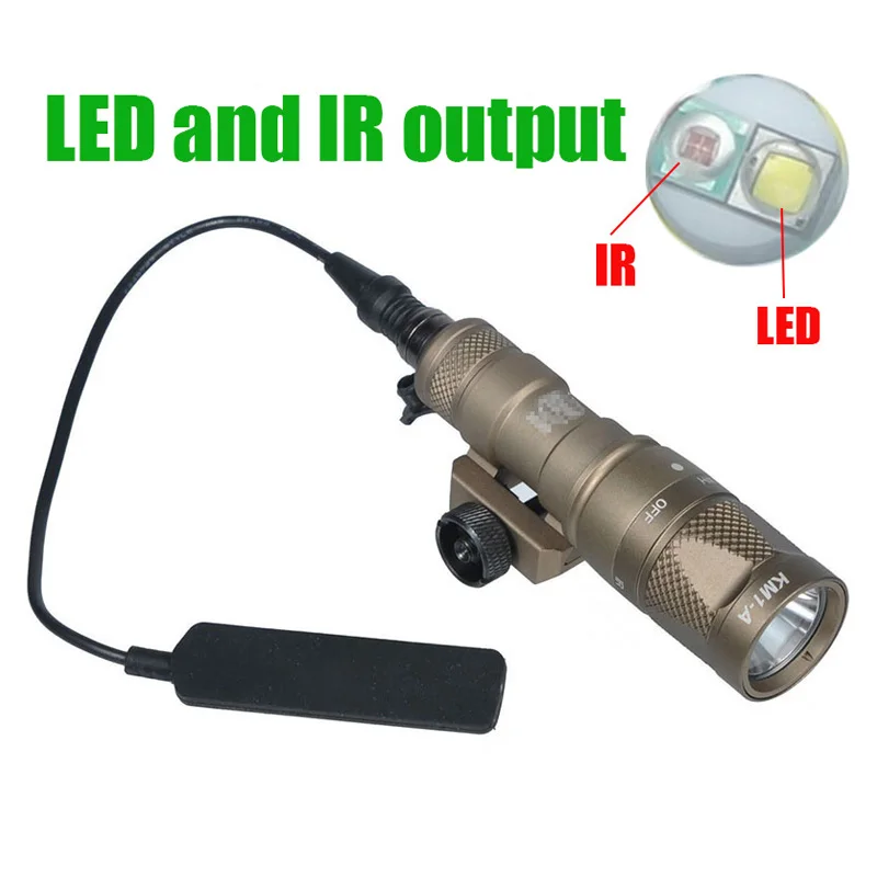 Tactical SF M300V-IR Infrared Weapon Light M300 LED White Light Hunting Rifle M300V Scout Light and IR Output