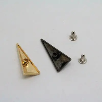 Pryamid панк античные заклепки для одежды Кепка шпилька сумки шляпы обуви Джинсов