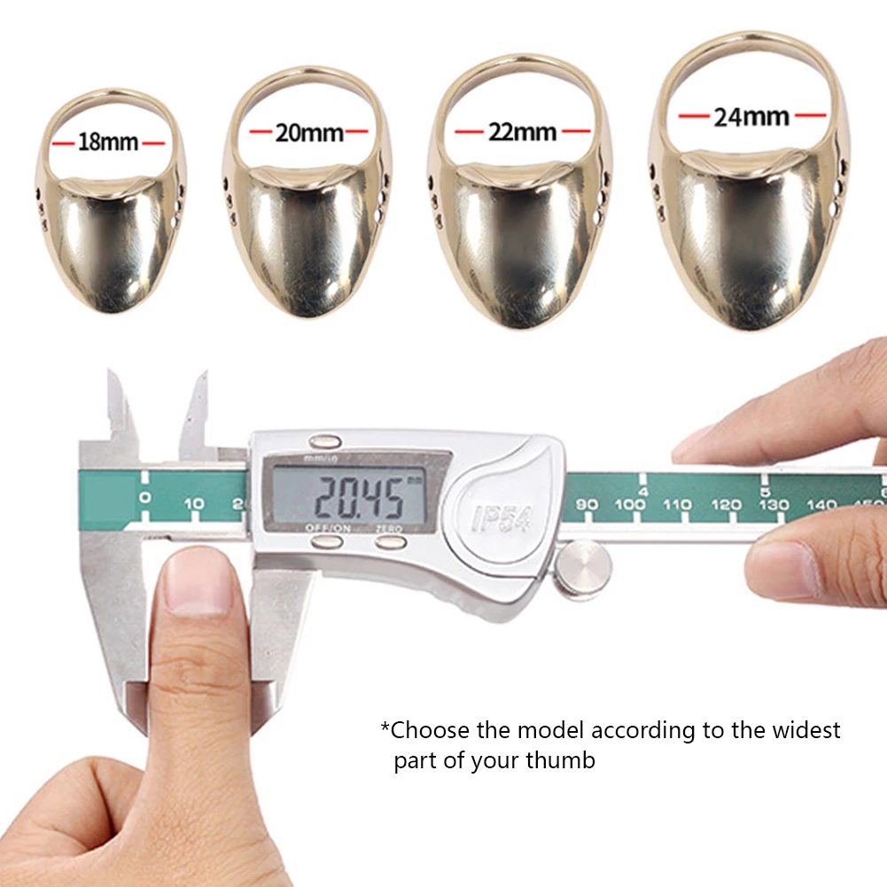 

1pc 18-24mm Brass Archery Supply Lightweight Thumb Finger Guard Ring Buckle Hand Decoration Finger Protector Tool