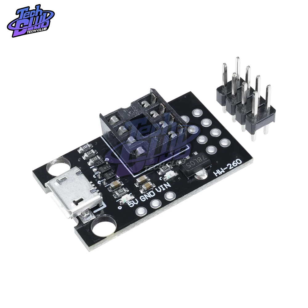 Подключаемая плата разработки ATTINY для ATtiny13A/ATtiny25/ATtiny45/ATtiny85 редактор