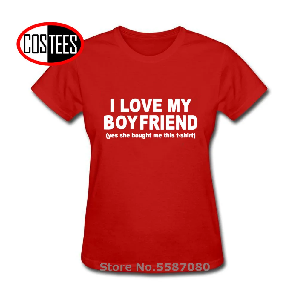 Новинка 2020 модная футболка с забавным принтом I LOVE MY BOYFRIEND для девушки женская да