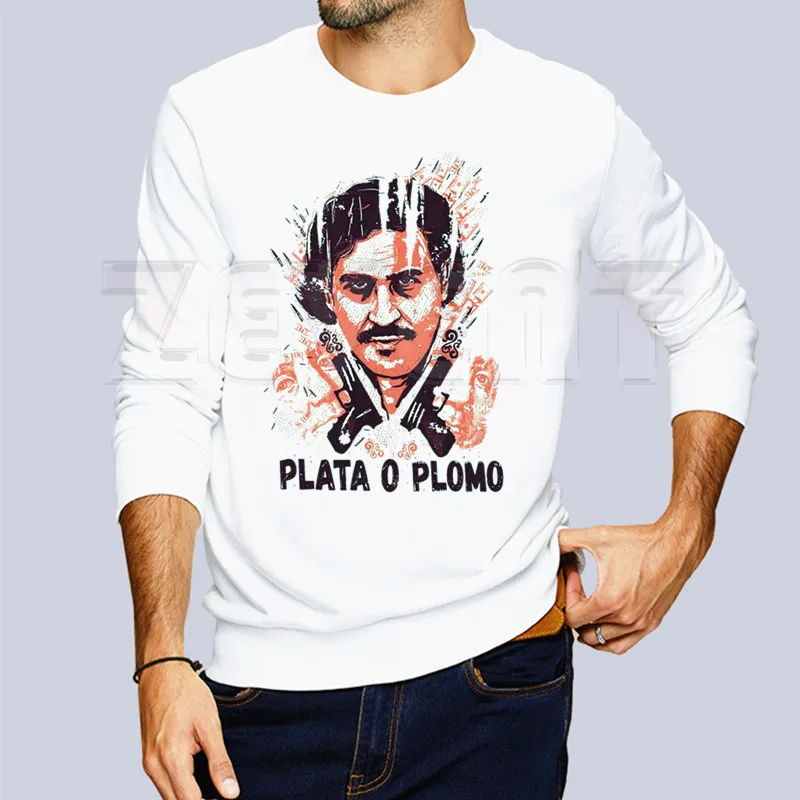 Narcos Pablo Escobar Thug Life Men's Hoodies Spring Autumn Male Casual Sweatshirts Sweatshirt Tops | Мужская одежда