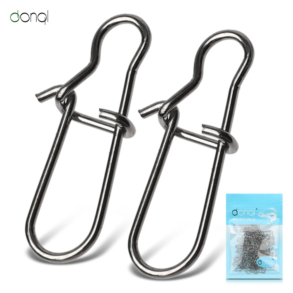 DONQL 20/50/100 шт. рыболовные защелки из нержавеющей стали защитные леска быстрая