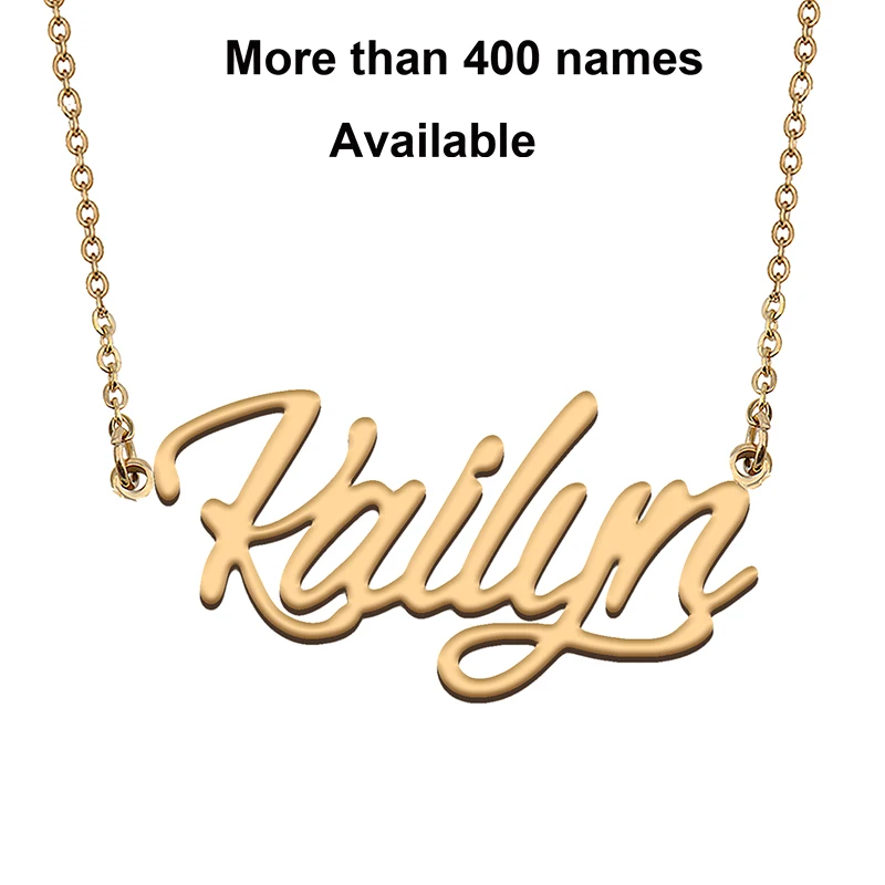 

Cursive Initial Letters Name Necklace for Kailyn Birthday Party Christmas New Year Graduation Wedding Valentine Day Gift