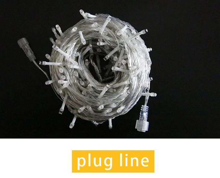

String lights outdoor waterproof male and female catch flashing lights string lights LED starry holiday decoration lights projec