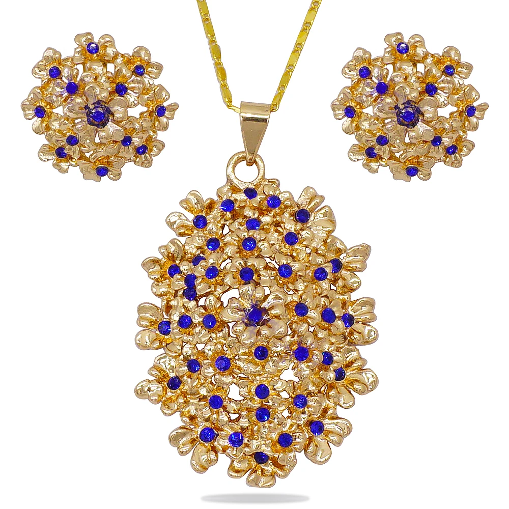 Ювелирные наборы стразы из розового золота по оптовой цене свадебное ожерелье