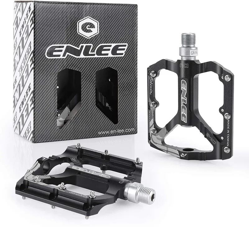 

Enlee Bicycle Pedal Mountain Large Area Pedals DH Cross-country AM Perrin Pedal Bike Ultralight CNC Bearings MTB Foot Band New