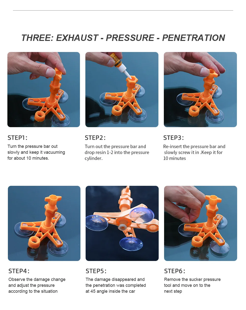 Набор для ремонта ветрового стекла набор инструментов быстрой фиксации