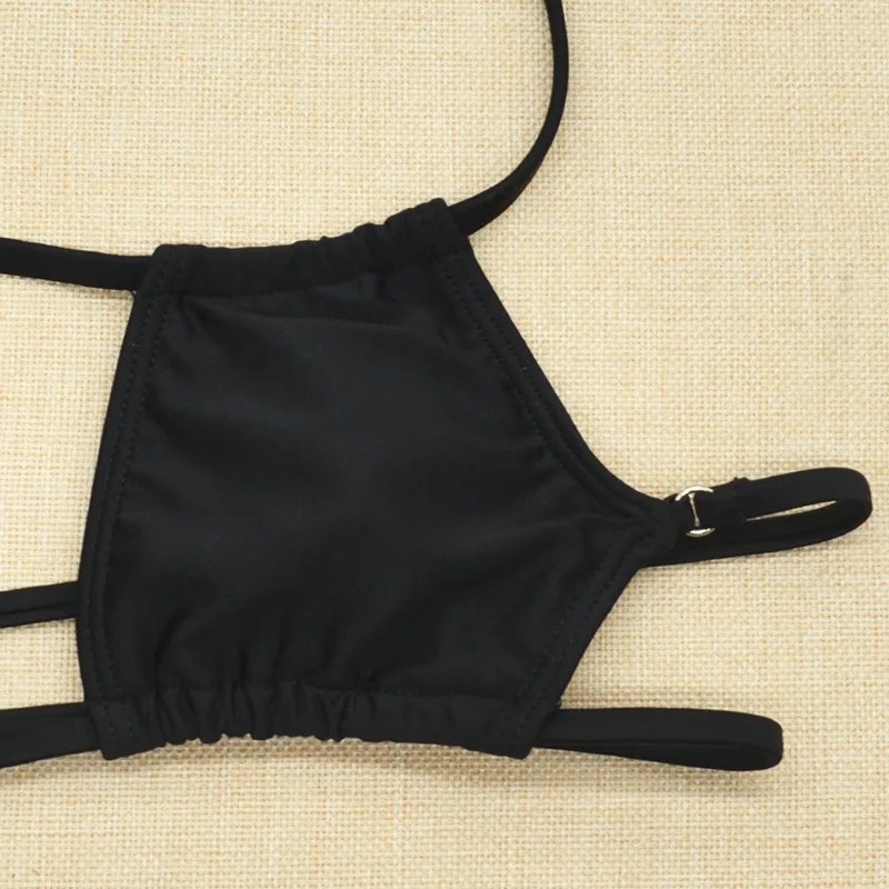 

Bikini Thong Woman 2021 Micro Bikinis Set Push Up Sexy Summer Bathing Suit Padded Monokini Mini Beachwear Laides Biquini