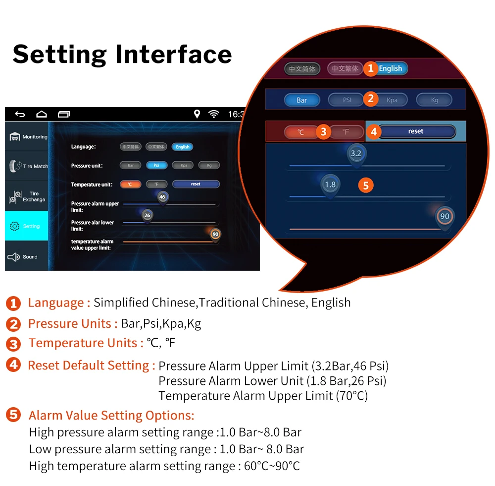 Deelife TPMS Android USB монитор давления в шинах Система для Автомобильный dvd-плеер Android gps навигация мультимедийный плеер Датчик TMPS
