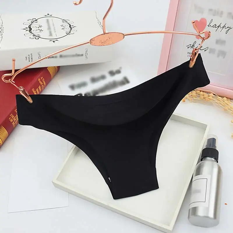 1 шт. хипстерские ледяные шелковые трусики сексуальные женские бесшовные