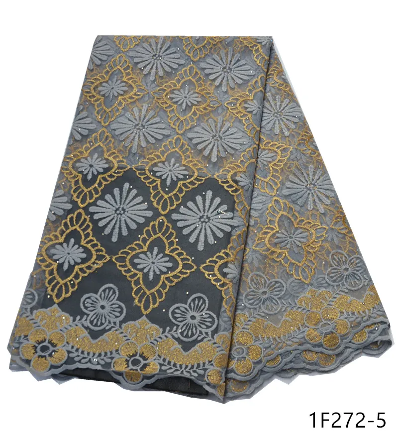

Nigerian Wedding African Lace Fabric 5 yards Luxury French Net Lace Fabric High Quality Swiss Guipure Lace for Dress 1F272