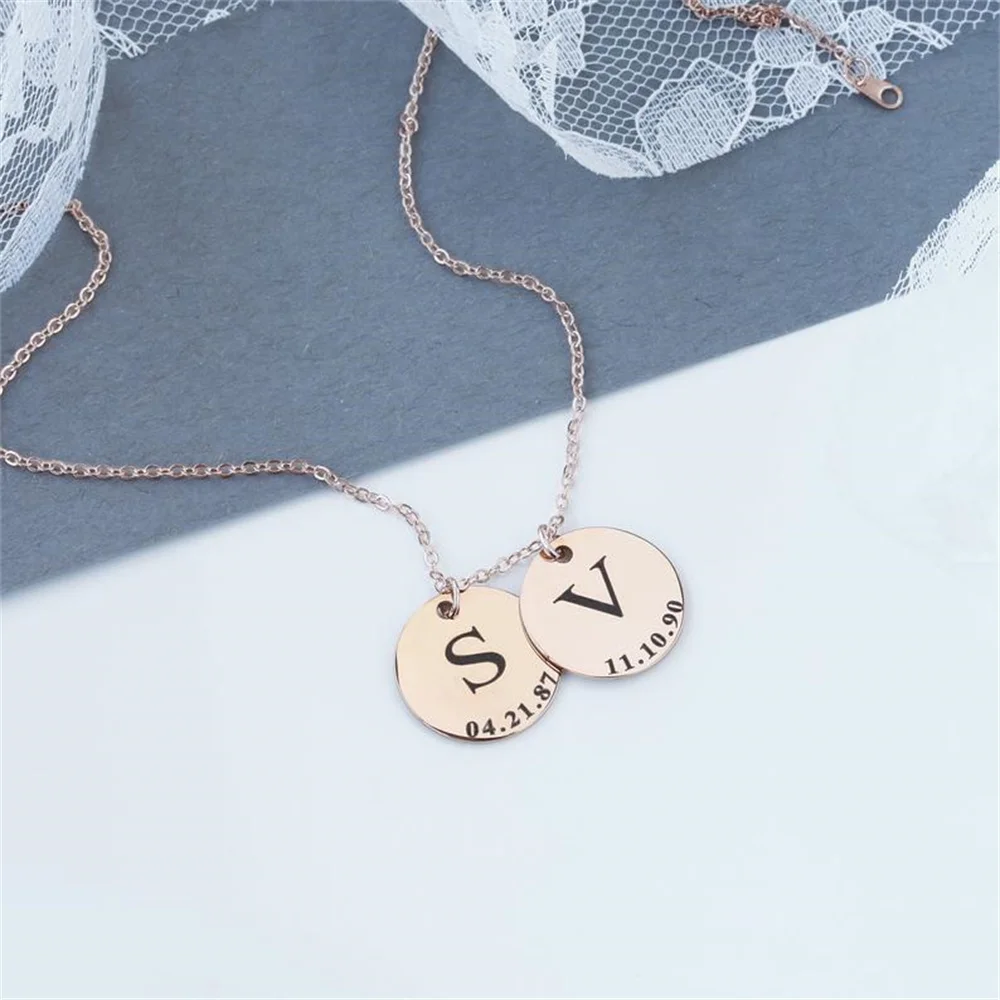Подвески Tangula для именного ожерелья персонализированное ожерелье из нержавеющей