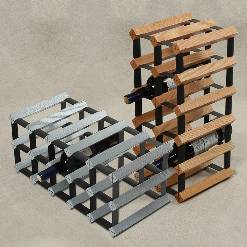 Полка для вина из дуба декоративная бутылка дома ресторана креативная витрина