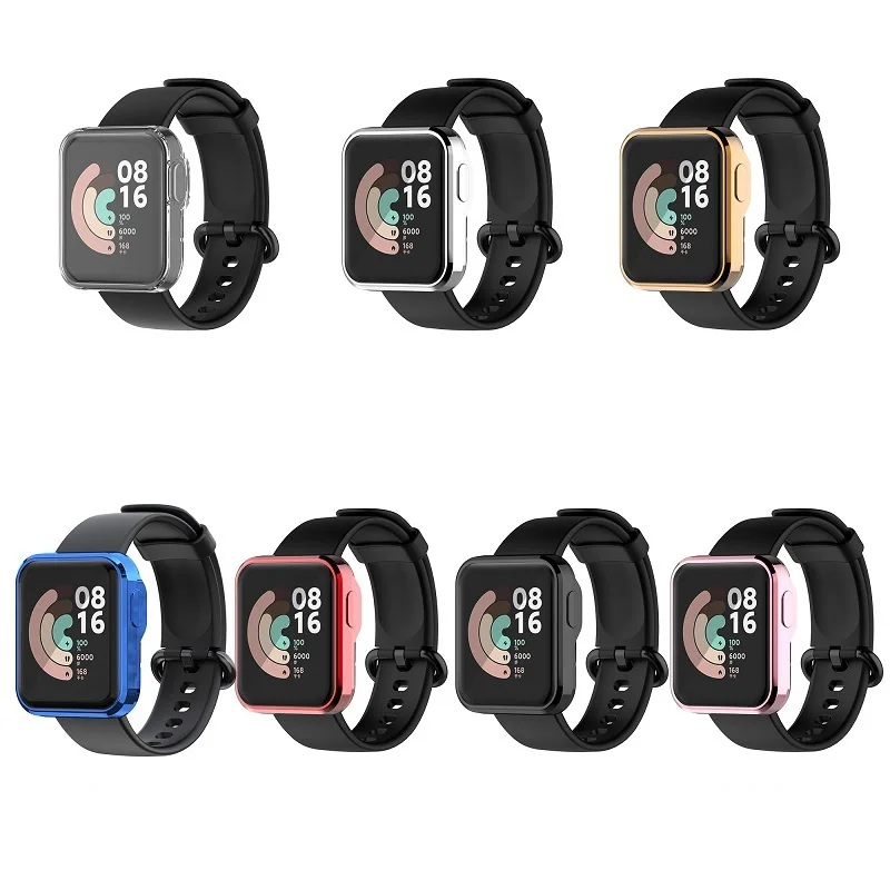 Case For Xiaomi Mi Watch Lite Redmi Watch Cover Bumper Shell Frame TPU Screen Protector Smartwatch Accessories