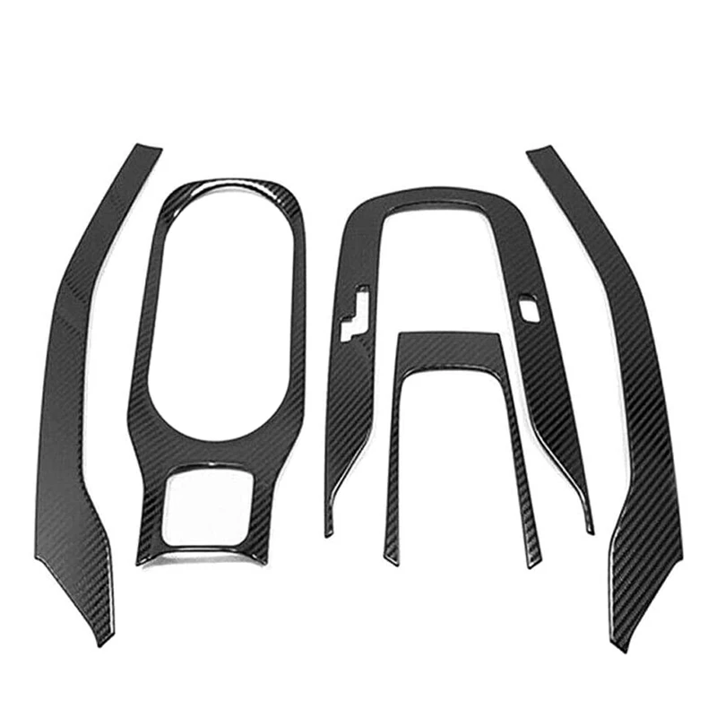 

Real Carbon Fiber Car Inner Gear Panel Water Cup Holder Cover Trim for Toyota Corolla 2019 2020 Car Accessories