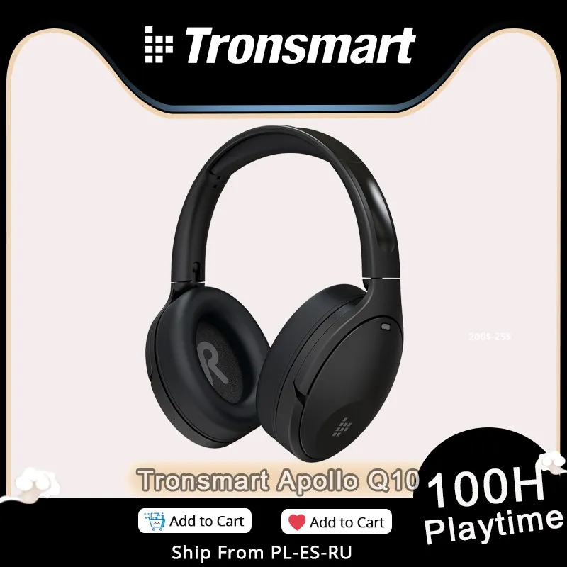 Гибридная гарнитура Tronsmart Apollo Q10 с активным шумоподавлением динамический