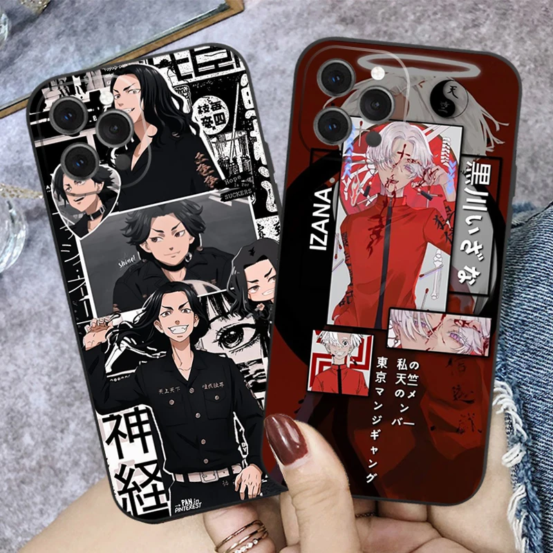 

Anime Tokyo Revengers Avengers manjiro sano Phone Case For iPhone 12 11 Pro Max 6 7 8Plus Xs MAX XR SE2020 Soft silicone Cover