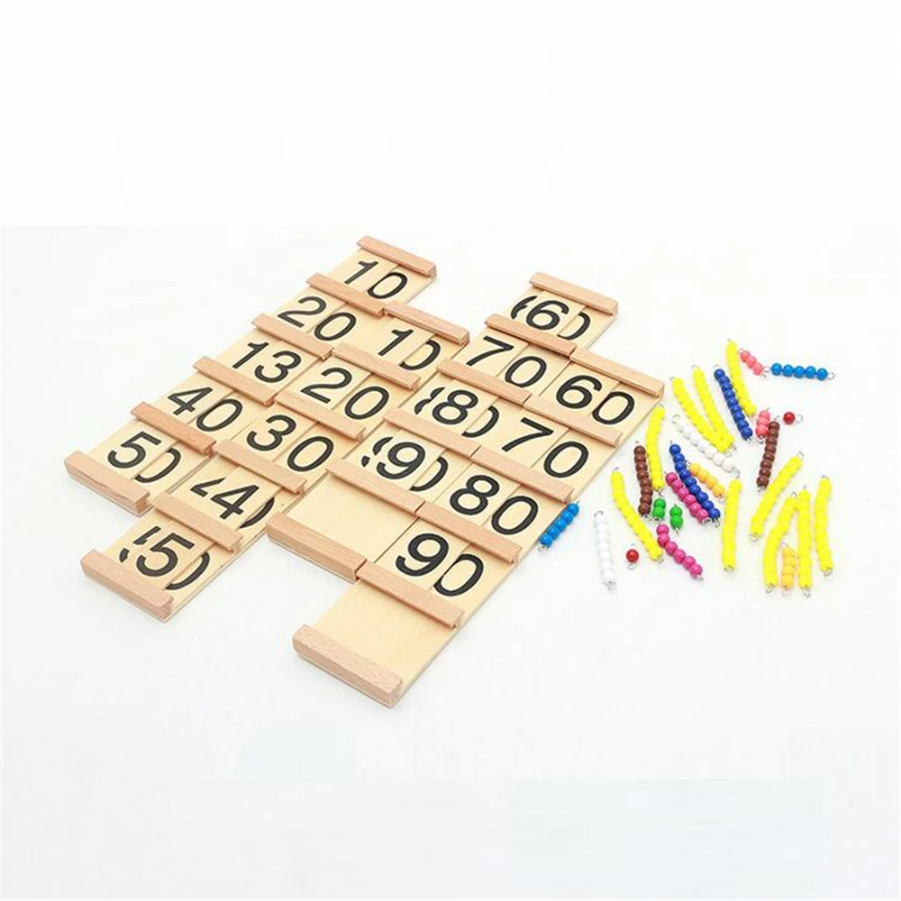 

Montessori Teaching Aids In Seguin Wooden Toys Children Teens And Tens Boards Early Childhood Preschool Training Family