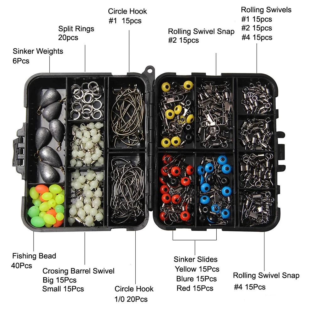 Рыболовные аксессуары снасти с джиг крючками Вертлюг грузила Вертлюги защелкой