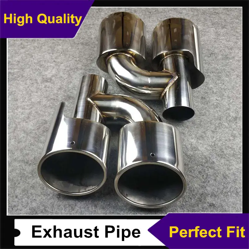 Двойной Выпускной автомобильный аксессуар модификация 304 нержавеющая сталь