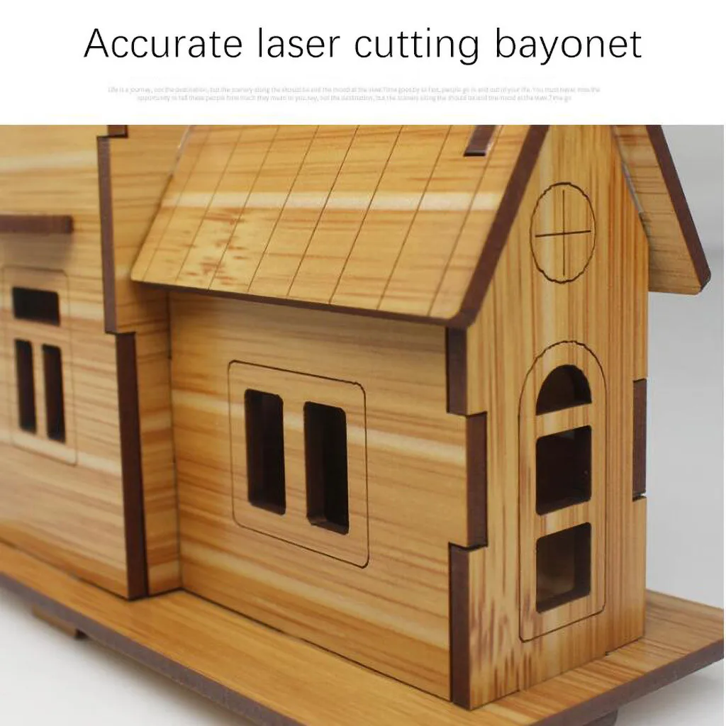 

3D Toy Puzzle DIY House Villa Kids Boys Girls Educational House Paper Puzzle L4