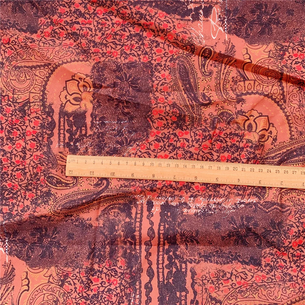 Ширина см винтажная ткань из полиэстера и хлопка с цветочным рисунком для шитья