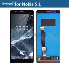 LCD Screen for Nokia 5.1 LCD Display for Nokia 5.1 LCD Assembly Touch Screen Digitizer Phone Replacement Part Tested Working Top