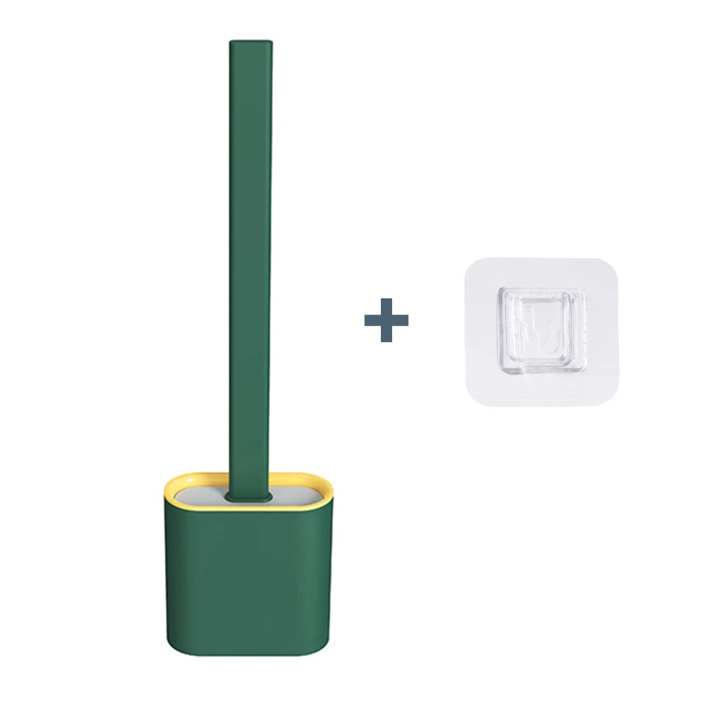 

Toilet Brush Bathroom Brush Sturdy Toilet Bowl Cleaning Brush Soft Silicone Bristle for Bathroom TRYC889