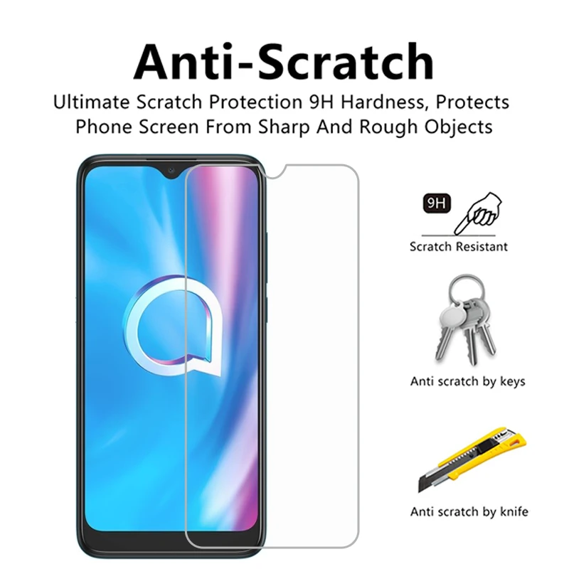 2 шт. Защитное стекло для Alcatel 1SE 5030F 5030U закаленное 2020 пленка телефона против