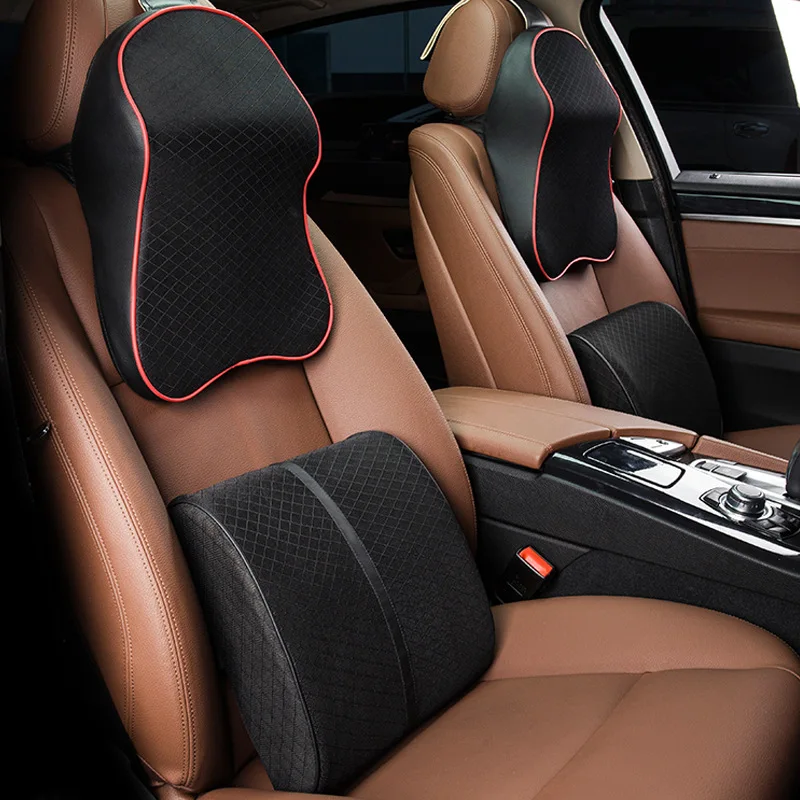 Подушки для автомобиля подушка шеи и спины набор подушек сиденья хлопковая