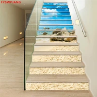 stair sticker against walking wall stickers for stairs balusters ladder on the second floor pvc staircase diy renovation funlife