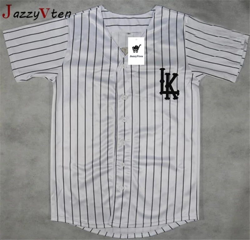 Фильм Трикотажные изделия с вышивкой Для мужчин 07 # Kingin LK Бейсбол Джерси