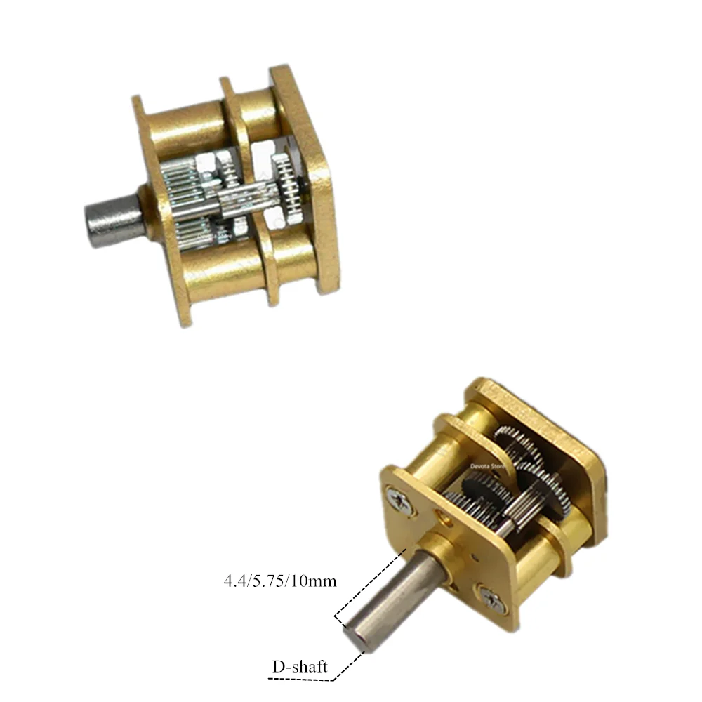

Military Quality 13*12mm Square All-metal Reducer Gearbox For 050 030 Motor (4.4/5.75/10MM D-Shaft)