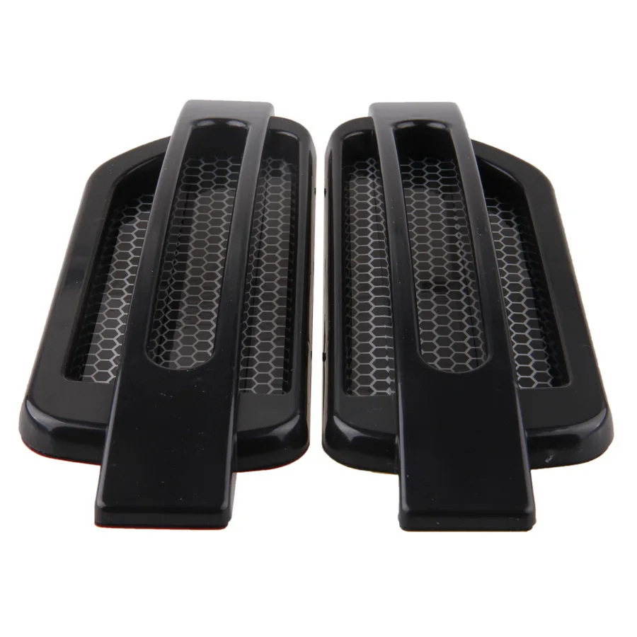 POSSBAY High Quality 1 Pair Universal Auto Car Air Intake Flow Vent Fender Decorative Stickers Side Mesh Cover Hood Bonnet ABS | Автомобили