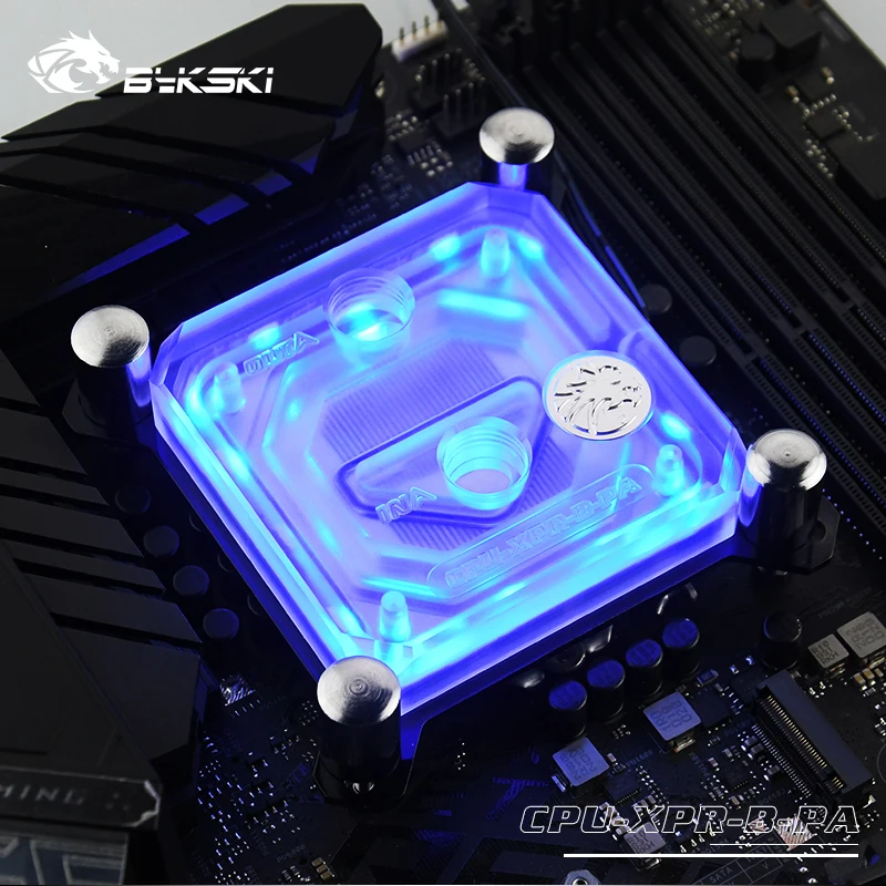 Bykski Процессор воды блок для intel 1150 1151 1155 1156 2011 2066, процессорный кулер, 2,0 5v полосы пропускания, улучшенная серия Процессор-XPR-B-PA