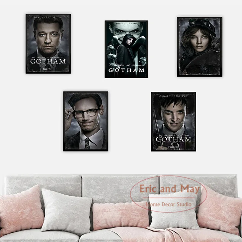 Постеры и принты холст Готэм ТВ-серия живопись настенные картины для гостиной