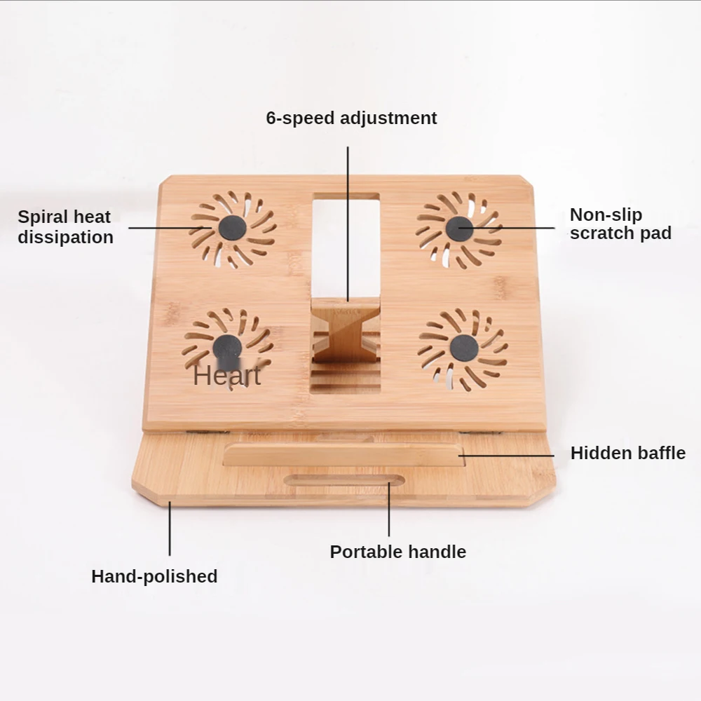 

Adjustable Laptop Stand Bamboo Environmentally Friendly Notebook Stand Tablet Computer Stand Suitable For MacBook Air Pro ipad