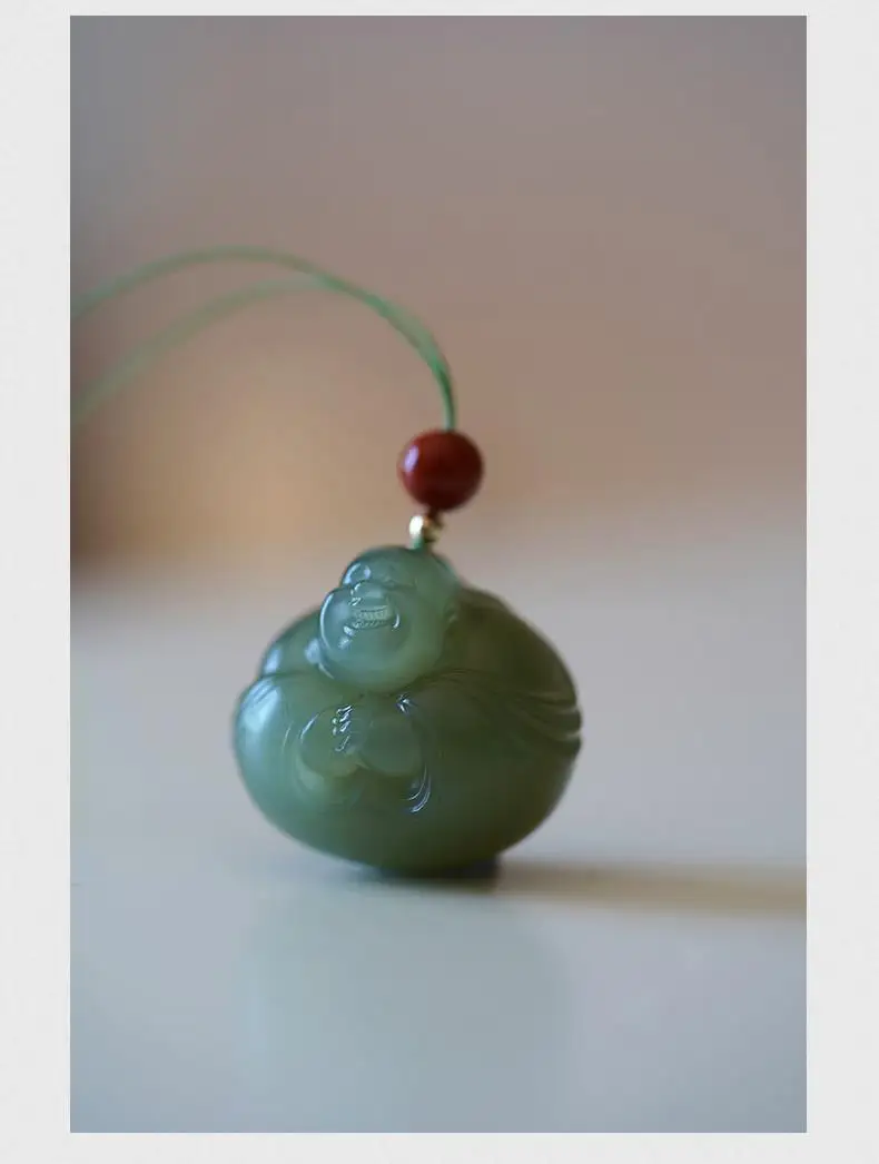 Китайское традиционное резьбовое ожерелье ручной работы из натурального